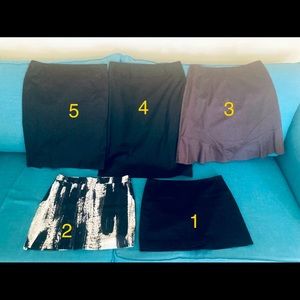 5 skirts (Benetton, Express, Fei, Divided) 4 sale